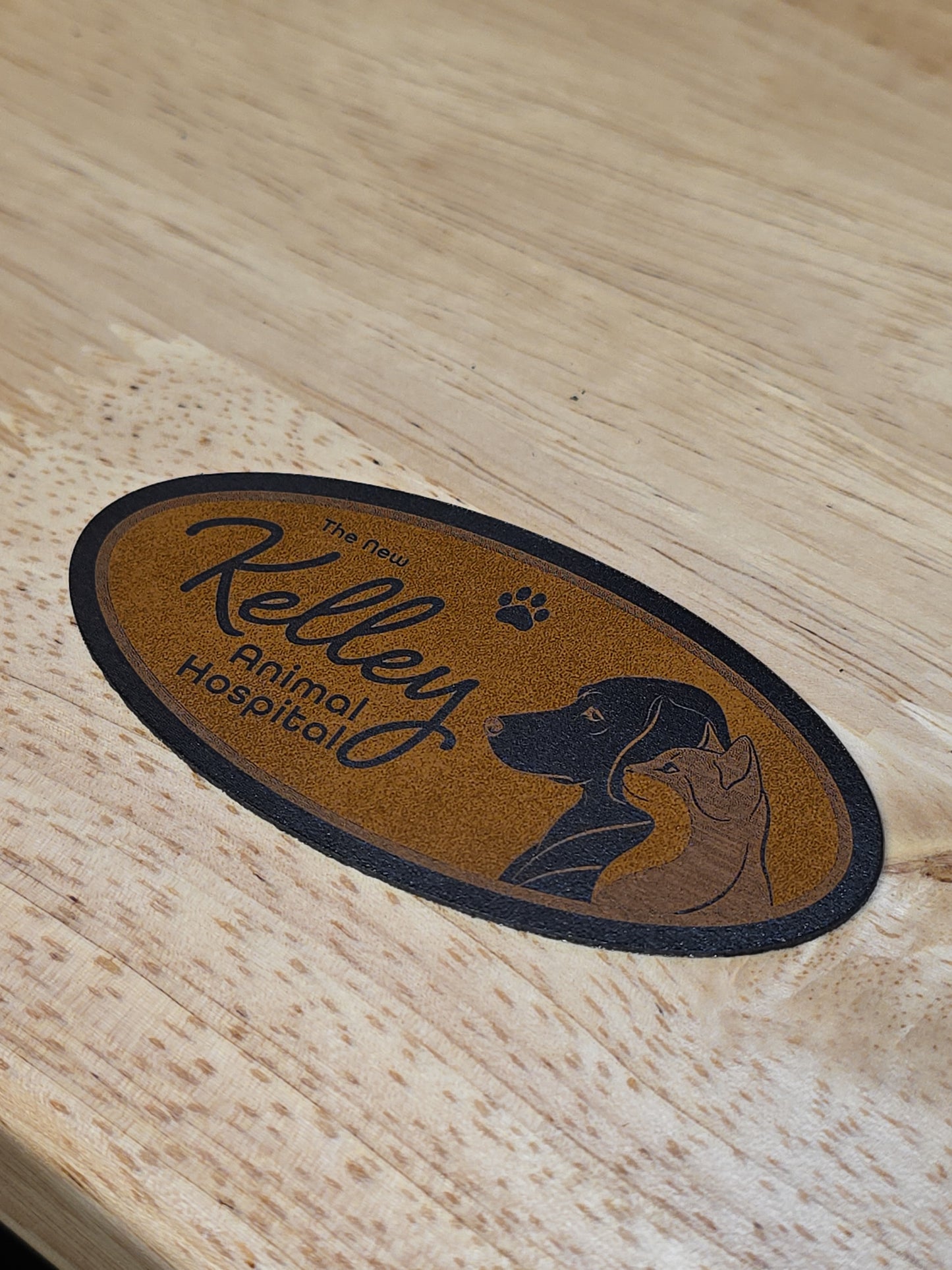 Custom Laser Engraved Leather Patch