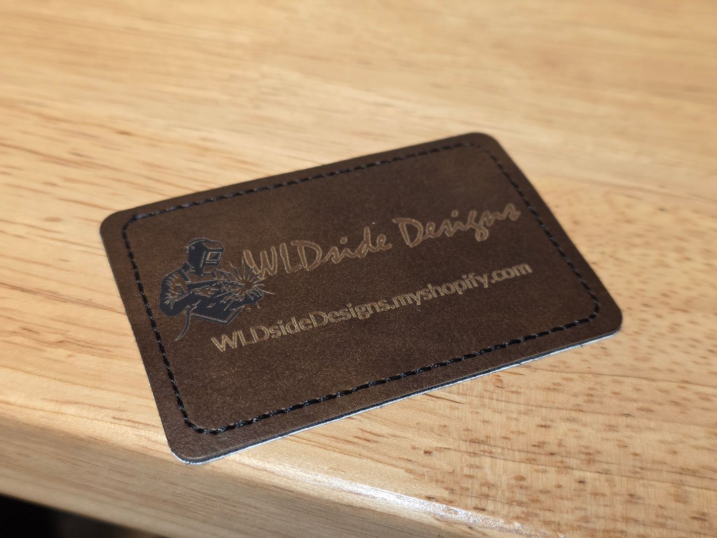 Custom Laser Engraved Leather Patch