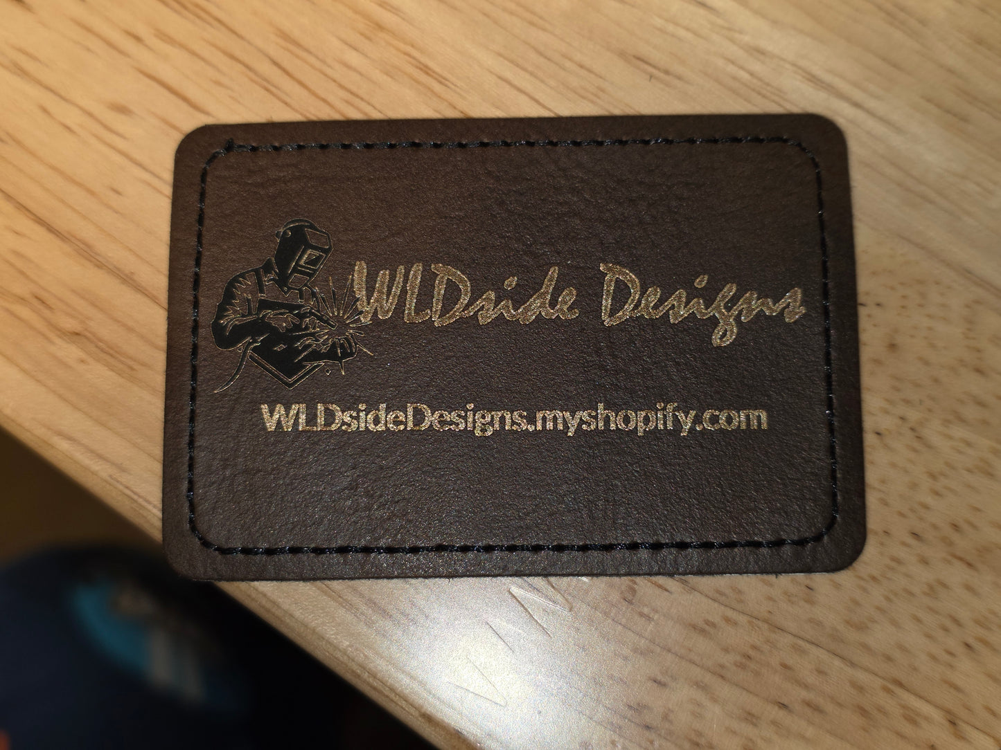 Custom Laser Engraved Leather Patch