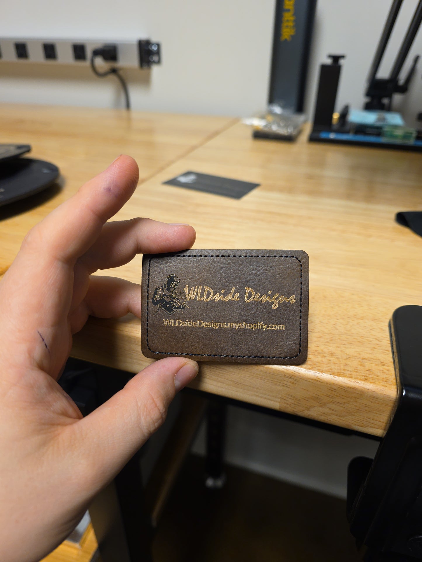 Custom Laser Engraved Leather Patch