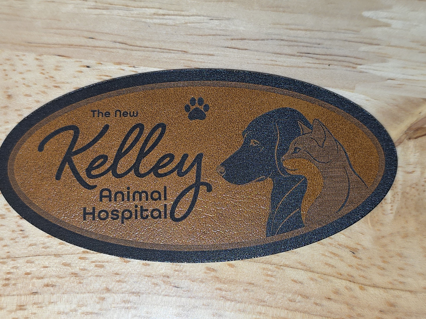 Custom Laser Engraved Leather Patch