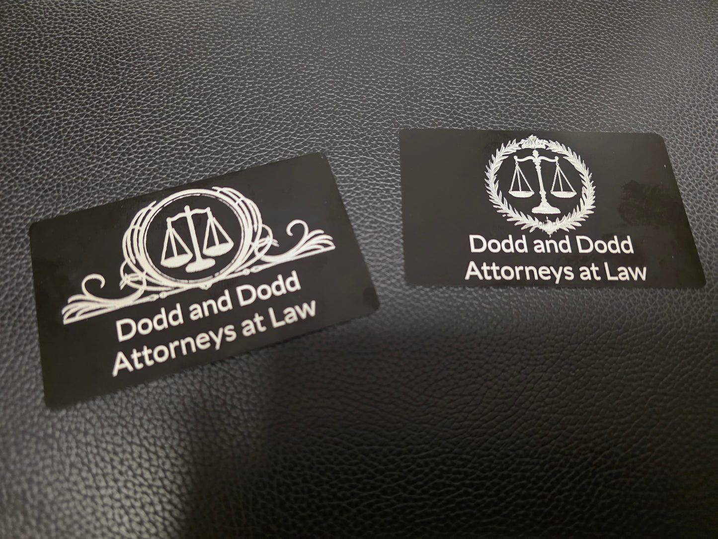 Custom Metal Business Cards - Aluminum