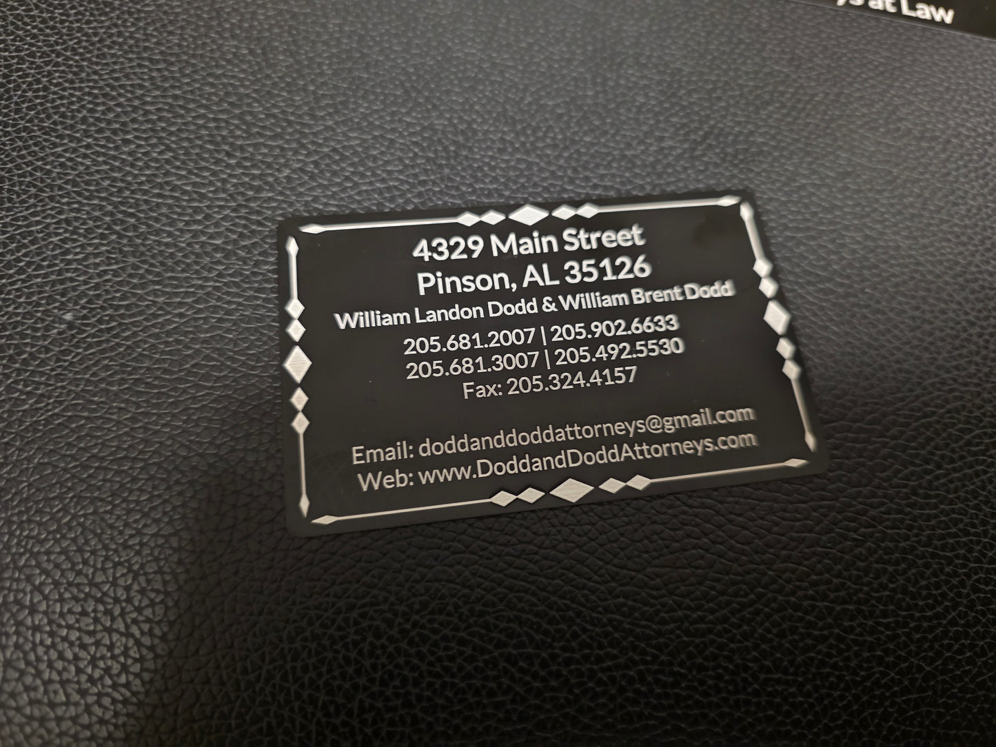 Custom Metal Business Cards - Aluminum
