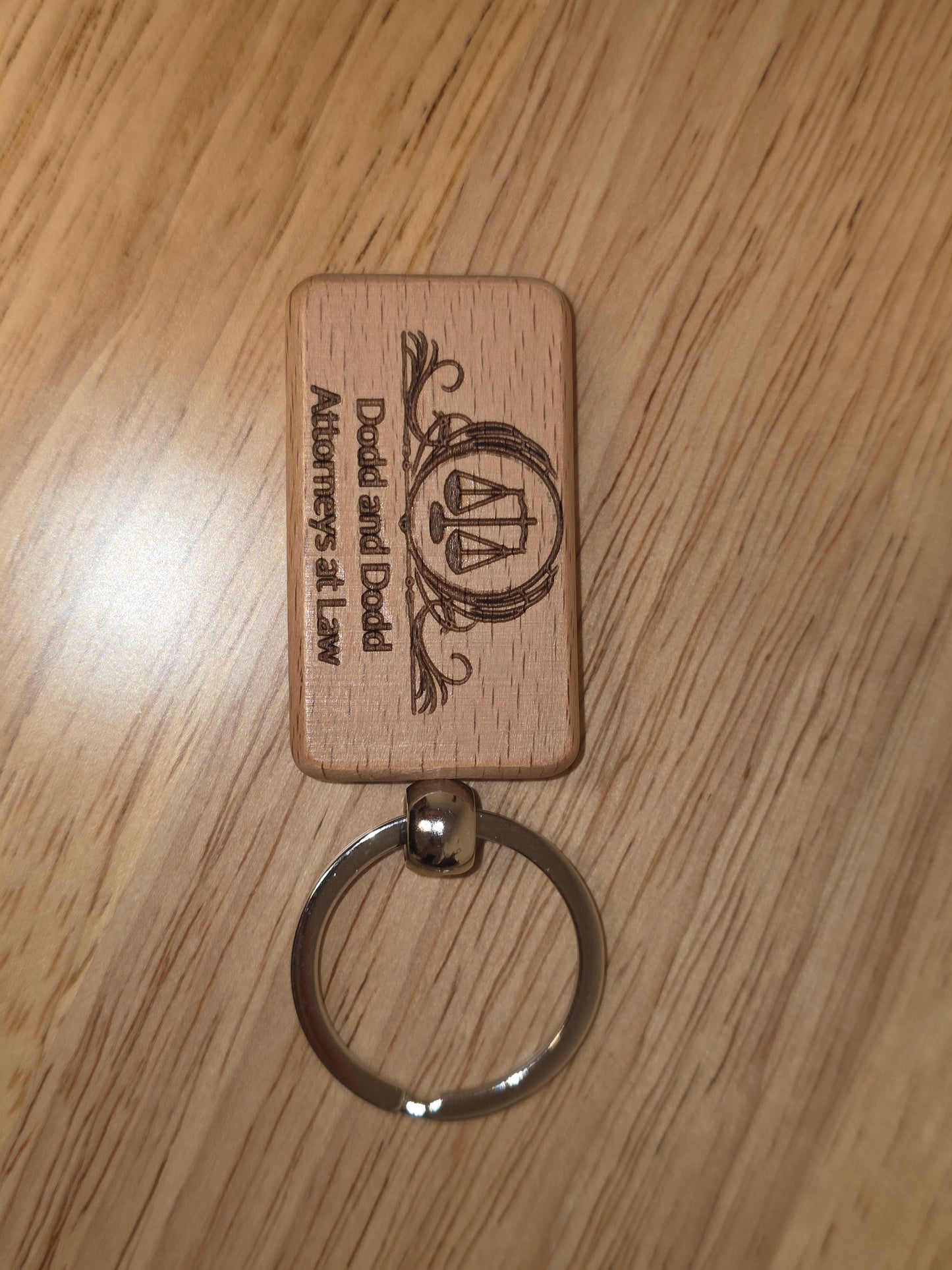 Custom Engraved Wooden Keychain