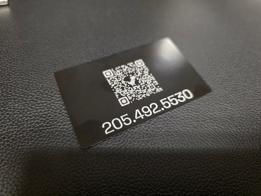 Custom Metal Business Cards - Aluminum