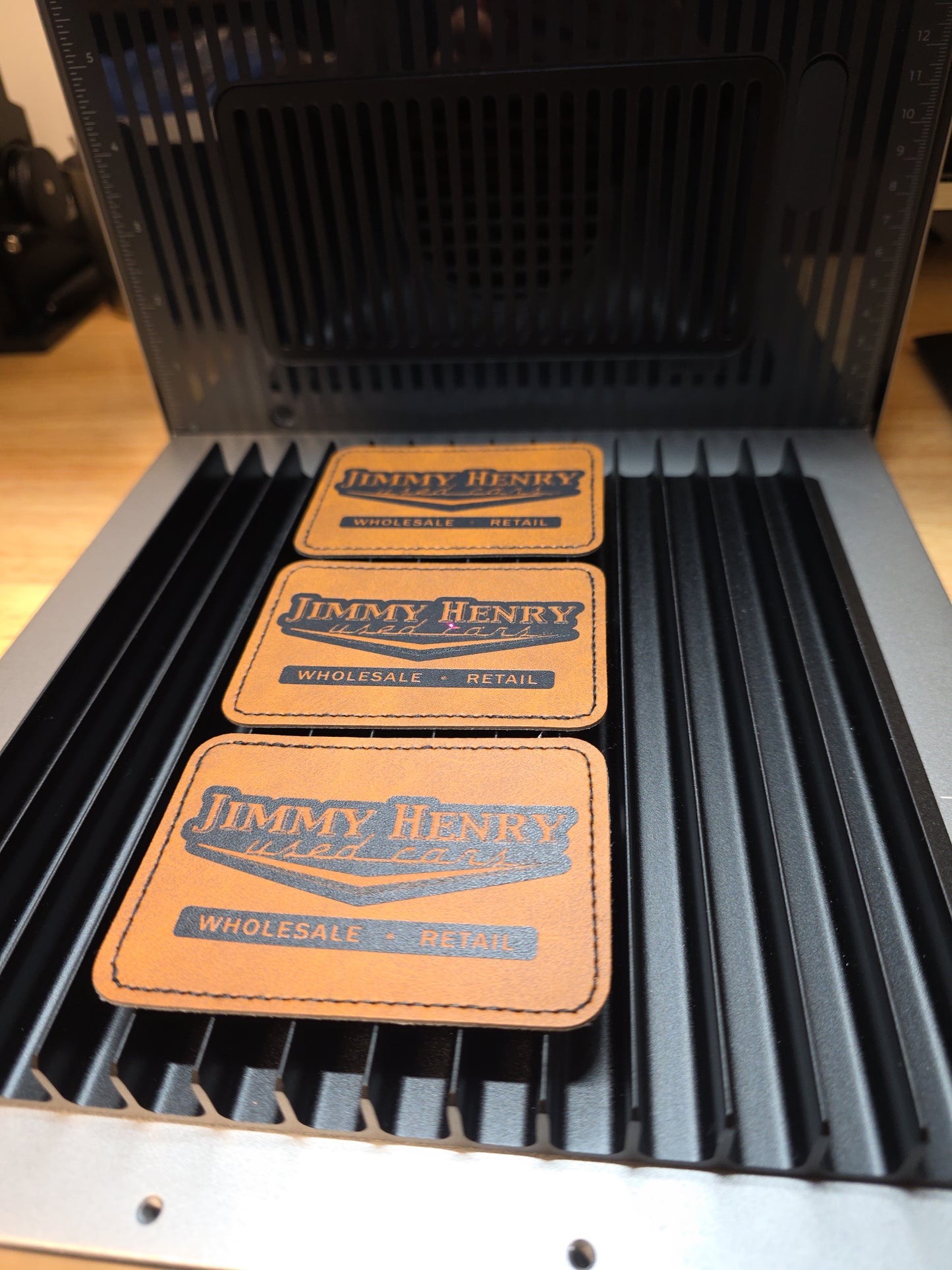 Custom Laser Engraved Leather Patch