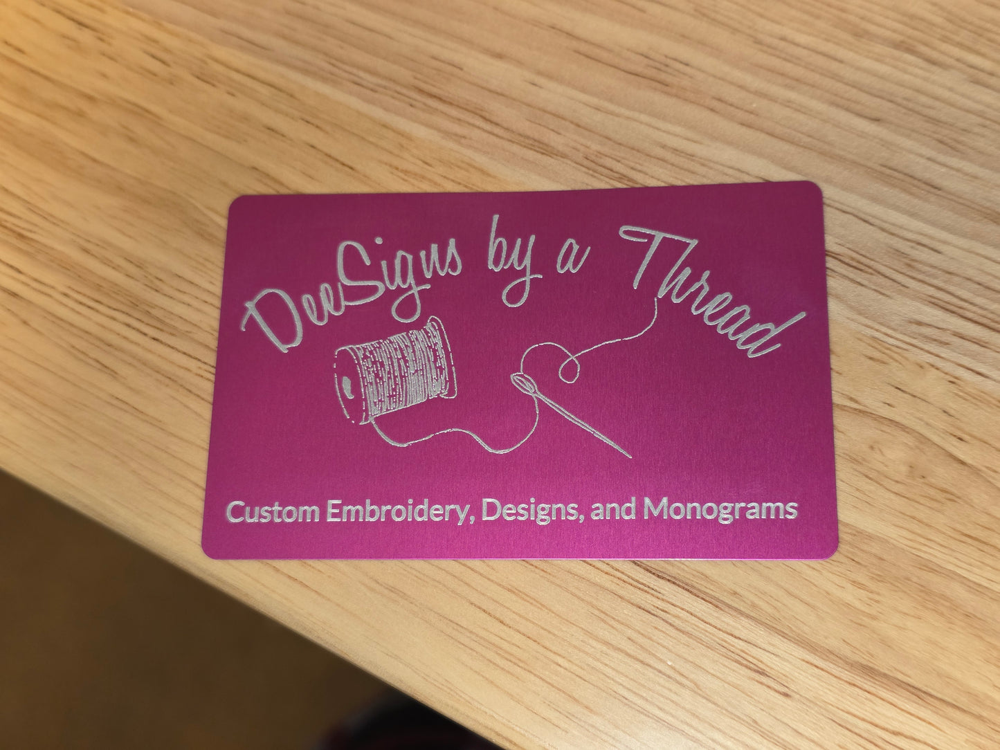 Custom Metal Business Cards - Aluminum